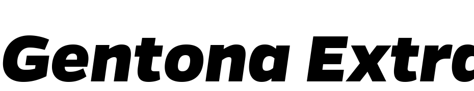 Gentona Extra Bold Italic Font Download Free